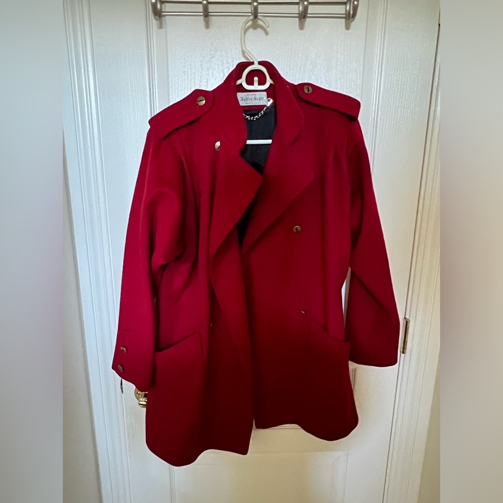 Ashley Scott petite wool coat jacket